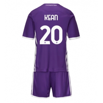 Billige Fotballdrakt Fiorentina Moise Kean #20 Replika Hjemmedraktsett Barn 2025-26 Kortermet (med bukser)